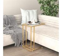 vidaXL Table d'appoint ordinateur Transparent 50x35x65 cm Verre trempé