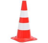 vidaXL Cônes de signalisation réfléchissants 20 pcs. Rouge et blanc 50 cm
