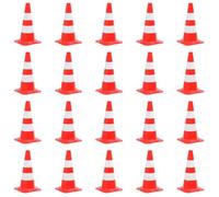 vidaXL Cônes de signalisation réfléchissants 20 pcs Rouge et blanc 50 cm