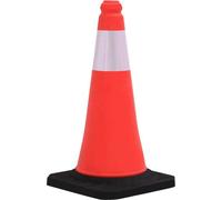 vidaXL Cônes de signalisation réfléchissants à base lourde 4 pcs 50 cm