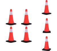 vidaXL Cônes de signalisation réfléchissants avec pied lourd 4 pcs. 50 cm - Panneaux de signalisation