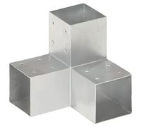 vidaXL Connecteur de poteau Forme en Y Métal galvanisé 91x91 mm