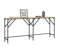 vidaXL Table Console, Bout de Canapé avec Pieds, Table d'Appoint, Meuble de Salon Entrée Couloir, Industriel, Chêne Sonoma Bois d'Ingénierie