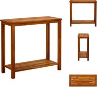 vidaXL Console de jardin 80x35x75 cm Bois massif Acacia - Tables de jardin