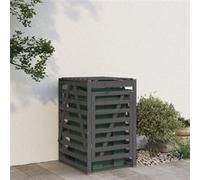 vidaXL Containerberging 84x90x128,5 cm massief grenenhout grijs825102 G