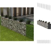 vidaXL Corbeille à gabion Bac à plantes Légumes-plateau acier 300×30×100 cm - panneaux de clôture