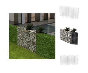 vidaXL Corbeille à gabion Bac à plantes Légumes surélevé acier 120×30×100 cm - panneaux de clôture