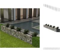 vidaXL Corbeille à gabion Bac à plantes Légumes surélevé acier 300×30×50 cm - panneaux de clôture