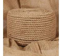 vidaXL Corde 100 % Jute 10 mm 250 m Corde de Chanvre Cordon Fibre Cordage 143795 Marron G
