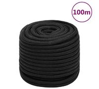 vidaXL Corde 18 mm 100 m - Noir