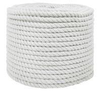 vidaXL, corde blanche, 1,2 x 1,2 x 10000 cm, en coton
