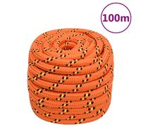 vidaXL Corde de bateau - 20 mm 100 m - Orange