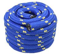 vidaXL Corde de bateau 25 m, 3 bleues, PP