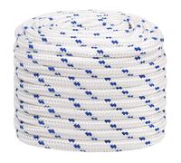 vidaXL Corde de bateau polypropylène 20 mm x 50 m Blanc