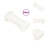 vidaXL Corde de bateau blanc 5 mm 500 m Polypropylène - Cordes