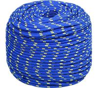 vidaXL Corde de bateau bleu 10 mm 500 m Polypropylène