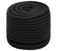 vidaXL Corde de bateau noir 18 mm 50 m polypropylène
