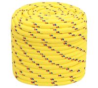 vidaXL Corde de bateau jaune 16 mm 100 m Polypropylène