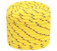 vidaXL Corde de bateau Polypropylène 18 mm x 100 m Jaune