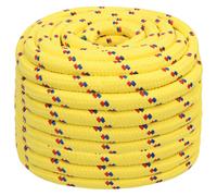 vidaXL Corde de bateau jaune 20 mm 50 m Polypropylène