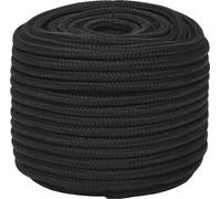 vidaXL Corde de bateau noir 14 mm 100 m polypropylène