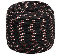 vidaXL Corde de bateau noir 18 mm 100 m polypropylène