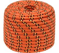 vidaXL Corde de bateau orange 12 mm 100 m polypropylène