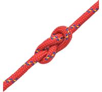 vidaXL Corde de bateau polypropylène 6 mm 500 m rouge