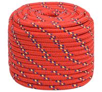 vidaXL Corde de bateau rouge 16 mm 100 m polypropylène