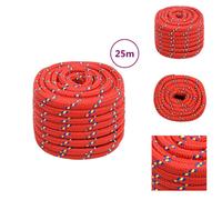 vidaXL Corde de bateau rouge 20 mm 25 m Polypropylène - Cordes