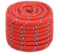 vidaXL Corde de bateau rouge 20 mm 50 m polypropylène