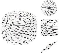 vidaXL Corde de bateau Tressée Blanc 8 mmx100 m Polyester - Cordes