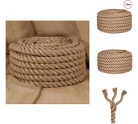 vidaXL Corde de jute 10 m longueur 50 mm épaisseur - Cordes