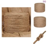 vidaXL corde de jute 250 m de longueur 6 mm d'épaisseur - Cordes
