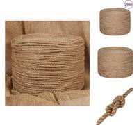 vidaXL corde de jute 250 m de longueur 8 mm d'épaisseur - Cordes