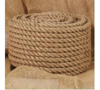 vidaXL Corde de Jute, Ficelle d'Emballage, Corde de Chanvre de Bricolage Jardinage, Ficelle de Décoration, 50 m de Long 24 153768