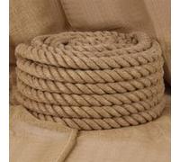 vidaXL Corde de Jute, Ficelle d'Emballage, Corde de Chanvre de Bricolage Jardinage, Ficelle de Décoration, 10 m de Long 30 153769 Beige G