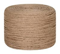 vidaXL Corde de Jute, Ficelle d'emballage, Corde de Chanvre de Bricolage Jardinage, Ficelle de Décoration, 500 m de Long 4 mm d'Épaisseur