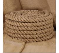 vidaXL Corde de Jute, Ficelle d'Emballage, Corde de Chanvre de Bricolage Jardinage, Ficelle de Décoration, 25 m de Long 30 153770