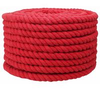vidaXL Corde rouge 2 x 2 x 5000 cm en coton