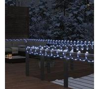 vidaXL Cordon lumineux avec 240 LED Blanc froid 10 m PVC Blanc G