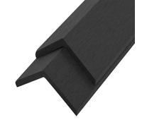 vidaXL Cornière de terrasse 5 pcs WPC 170 cm Noir