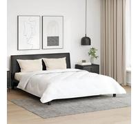 Vidaxl Couette Avec Oreiller 3 Pcs Blanc 200 X 200 Cm Microfibre