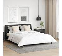 Vidaxl Couette Avec Oreiller 3 Pcs Blanc 200 X 220 Cm Microfibre