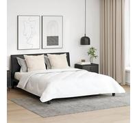 Vidaxl Couette Avec Oreiller 3 Pcs Blanc 200 X 220 Cm Microfibre