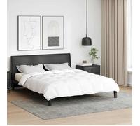 vidaXL Couette Blanc 200 x 220 cm Plume, Couvre-lit en Coton, Ensemble léger pour la Chambre, Plaid Moelleux, Couette Moderne, Parfait en Toute Saison