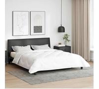 vidaXL Couette Blanc 240 x 200 x 5 cm Polyester 42007761