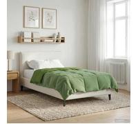 vidaXL Couette d'été 135 x 200 cm Été Microfibre (100% polyester) Vert 42025953