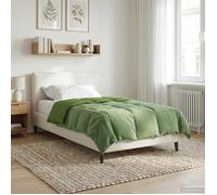 vidaXL Couette d'été 135 x 220 cm Été Microfibre (100% polyester) Vert 42025958