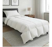 vidaXL Couette d'été 140 x 220 cm Été 150 gsm Fibre de bambou Blanc 42041978